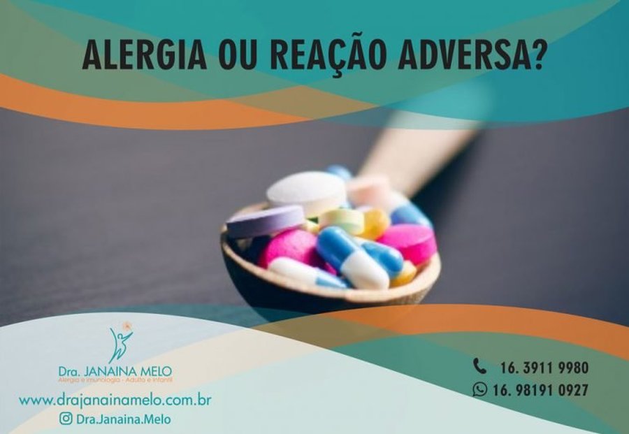 ALERGIA OU REAÇÃO ADVERSA A DROGAS?