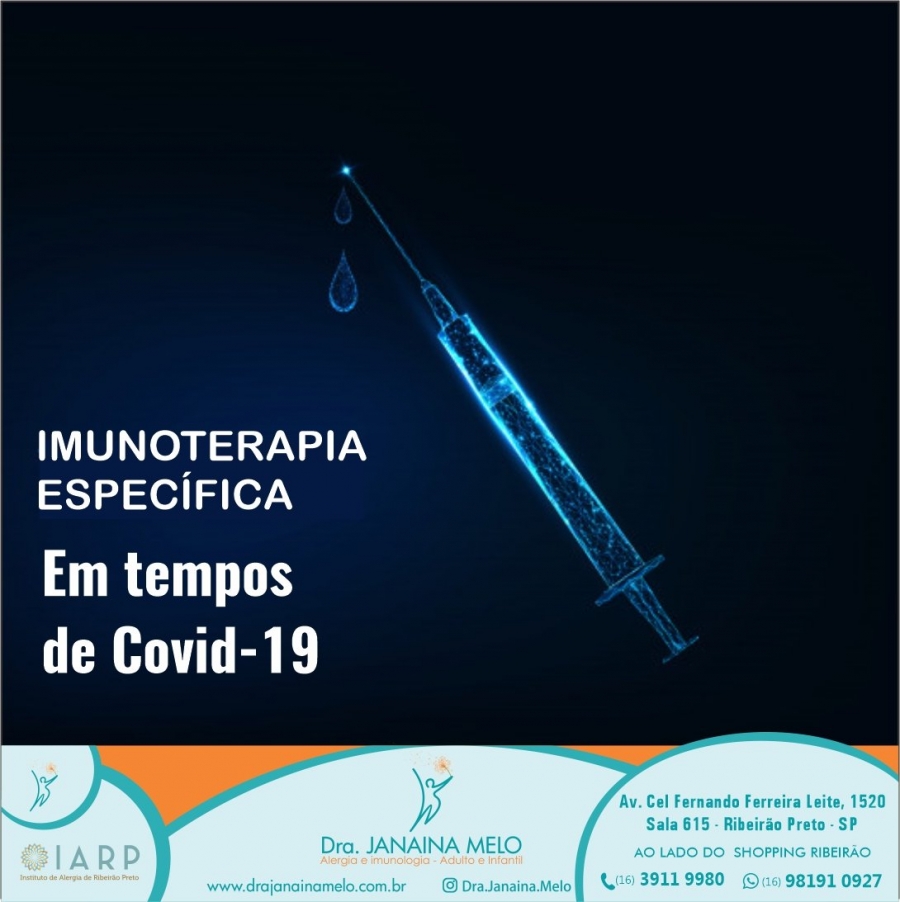 Imunoterapia específica em Tempos de Covid-19