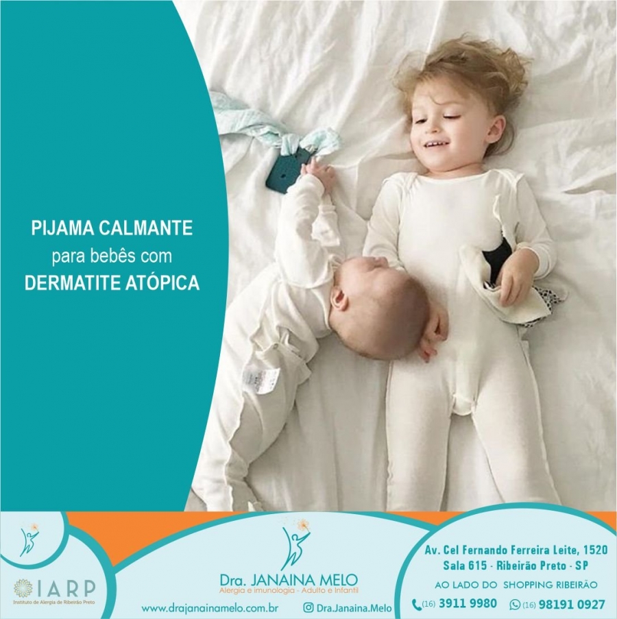 Pijama calmante para bebês com Dermatite Atópica!