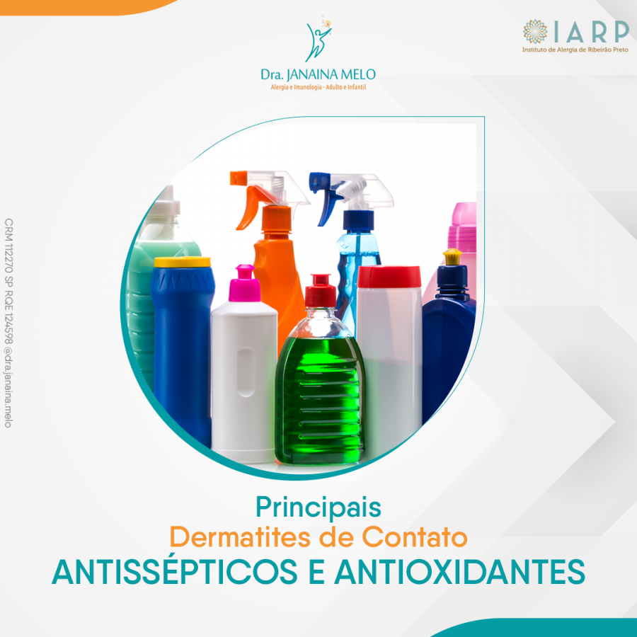 Principais Dermatites de Contato - Antissépticos e Antioxidantes