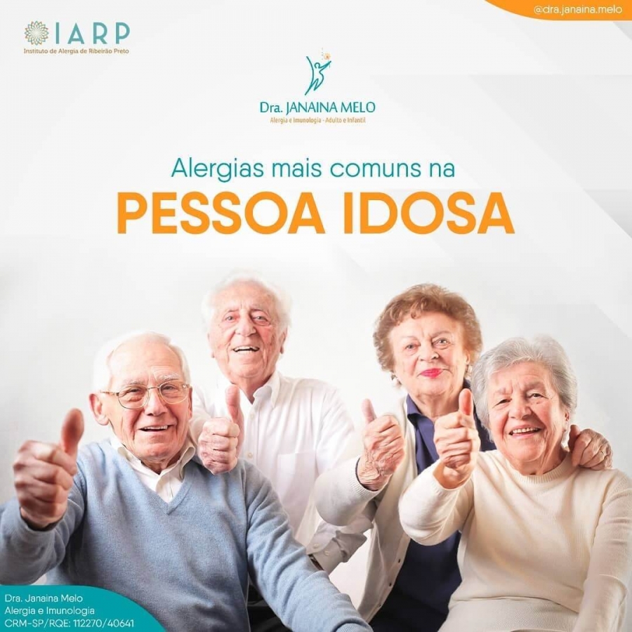 Alergias mais comuns na pessoa idosa