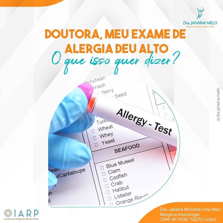 Exame de Alergia dando alto?