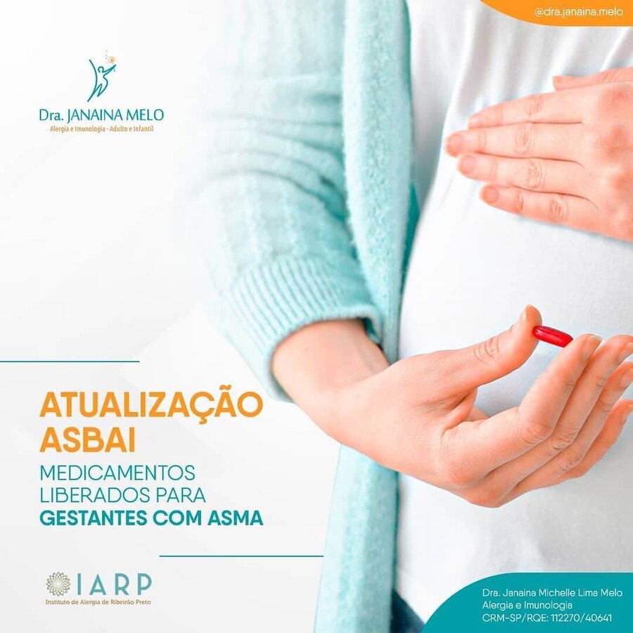 Medicamentos liberados para Gestantes com Asma - Atualização ASBAI