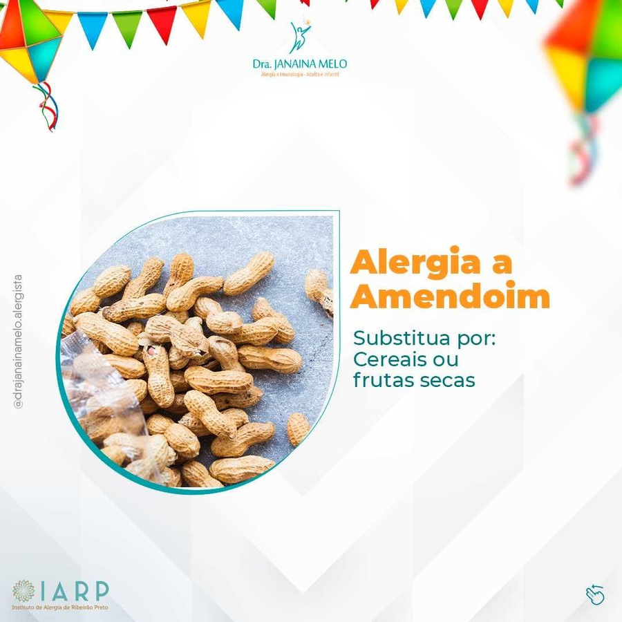 São João sem Alergia Alimentar - Alergia a Amendoim