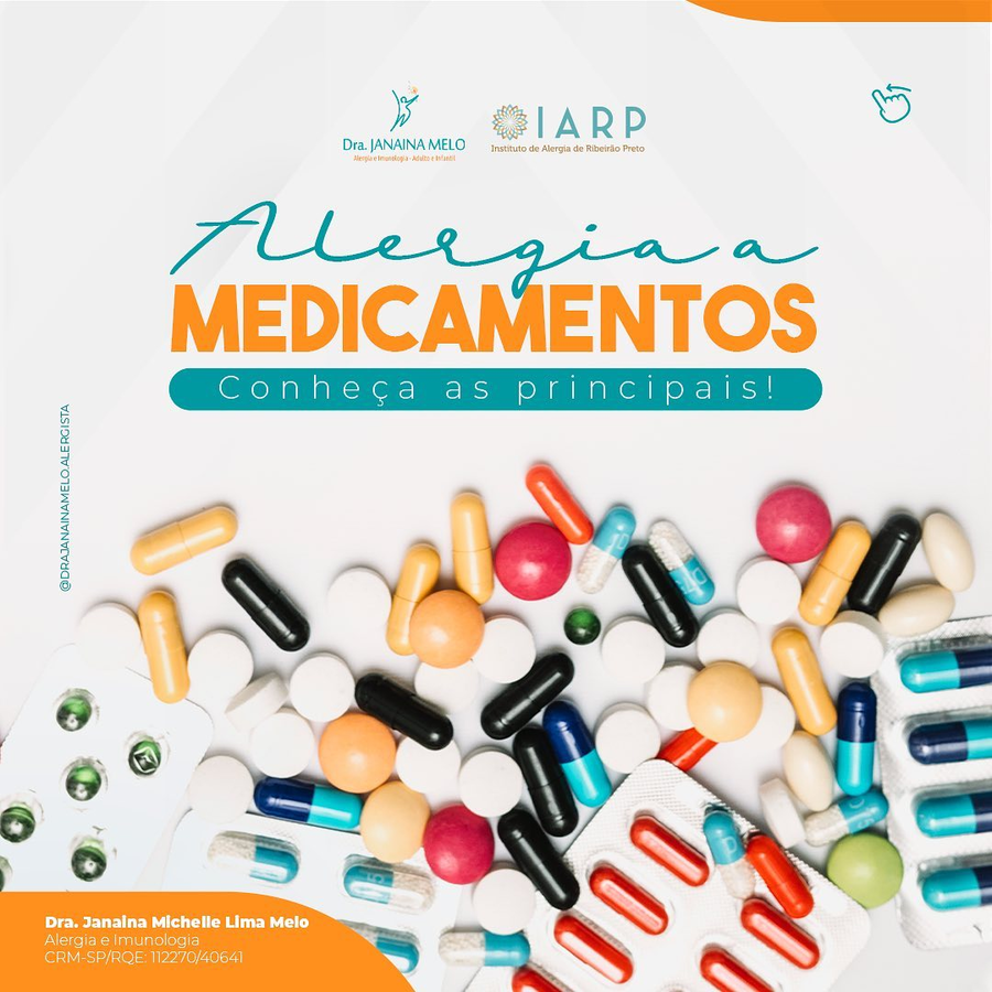 Alergia a Medicamentos - principais tipos