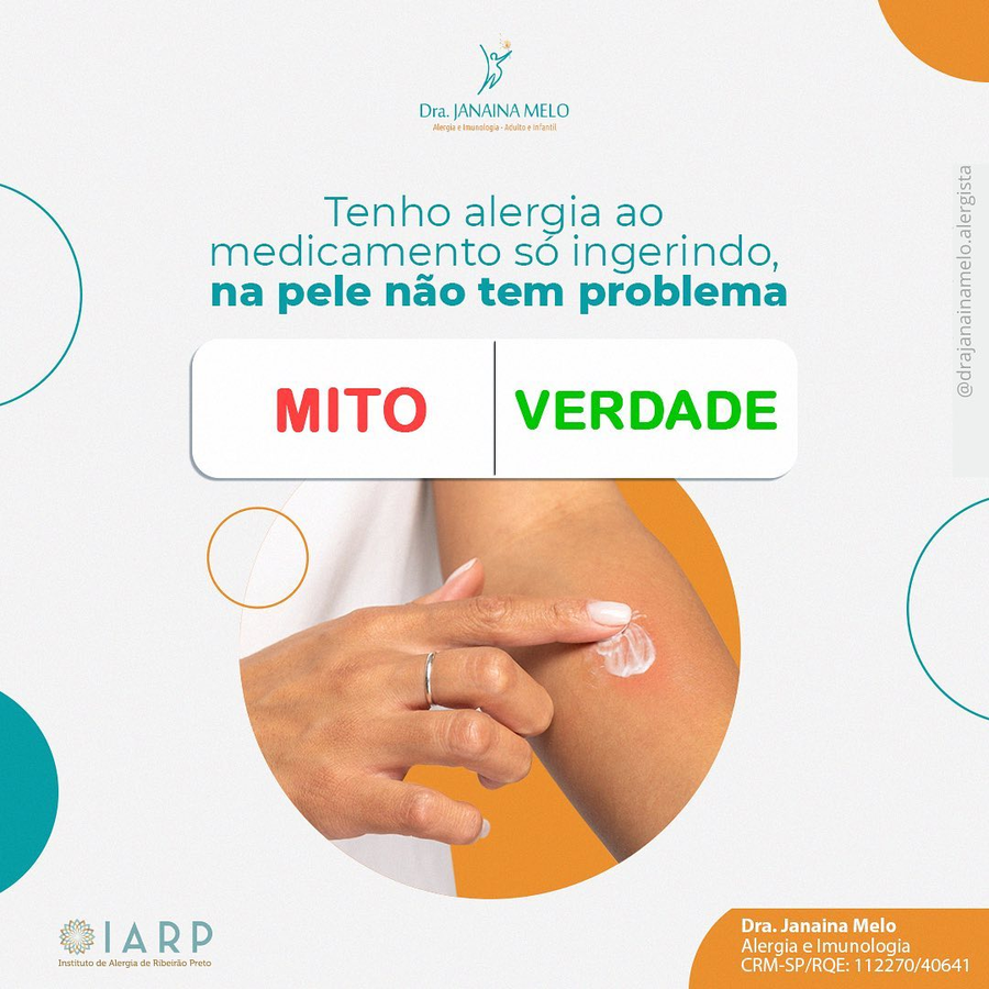 Posso ter alergia ao medicamento sem apresentar sintomas na pele?