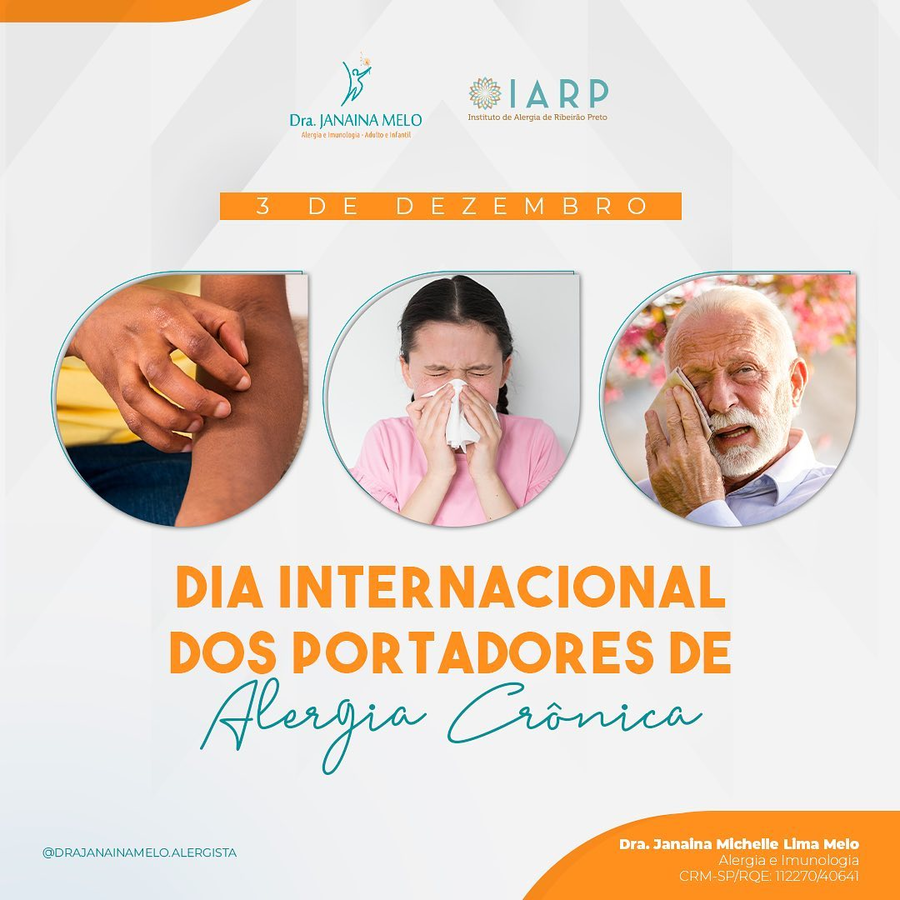 Dia Internacional dos portadores de Alergia Crônica