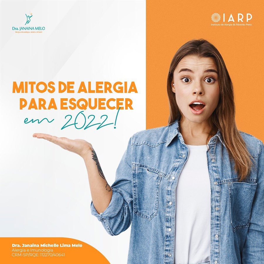 Mitos da alergia para esquecer em 2022!!