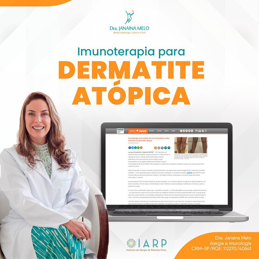 Imunoterapia para Dermatite Atópica!