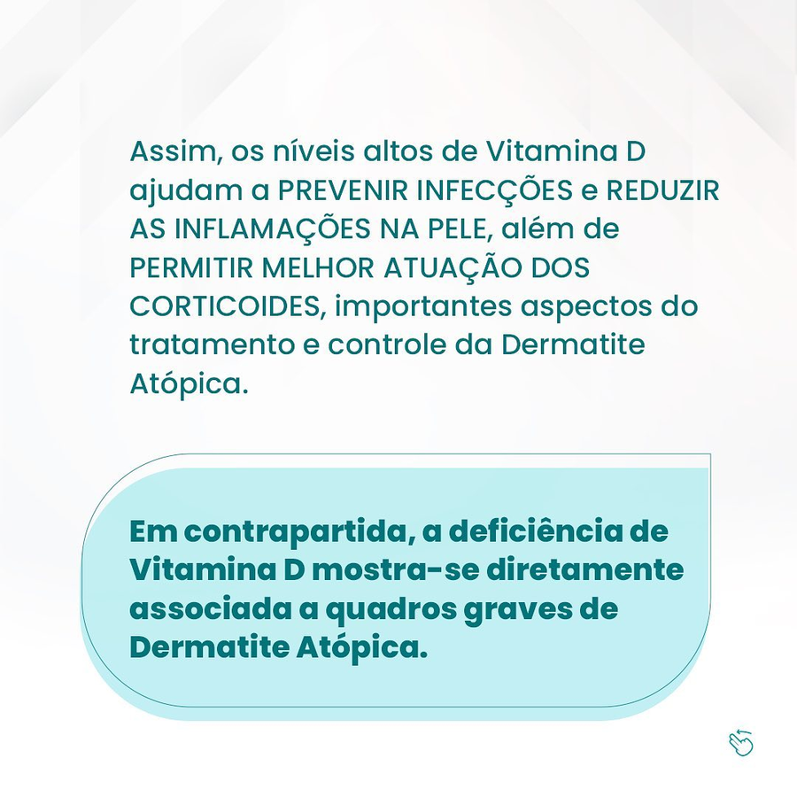 Deficiência de Vitamina D X Dermatite Atópica!!